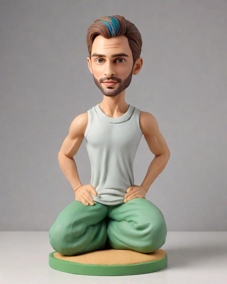 The Ultimate Yoga Companion: Unboxing My Custom Yoga Instructor Figurine,Meet My Zen Sidekick: A Yoga Instructor's Bobblehead on Social Media