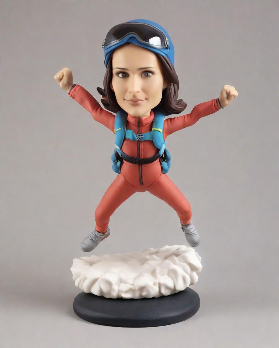 Trend Alert: Skydiving Bobbleheads – The New Must-Have for Thrill-Seekers,She's Jumping Out of Planes and Loving It: A First-Timer's Tale