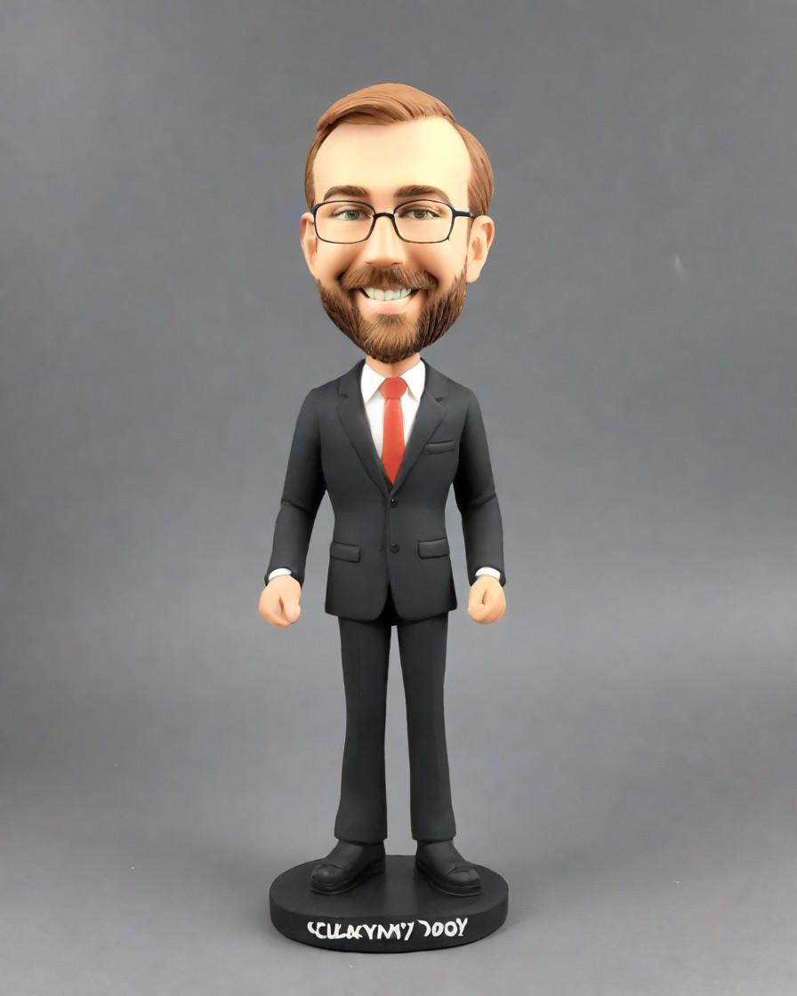 The Business Man in Black Suit: A Custom Figurine That's More Than Just a Desk Toy,From Boardroom to Breakroom: How a Mini-Me Turned Heads at the Office