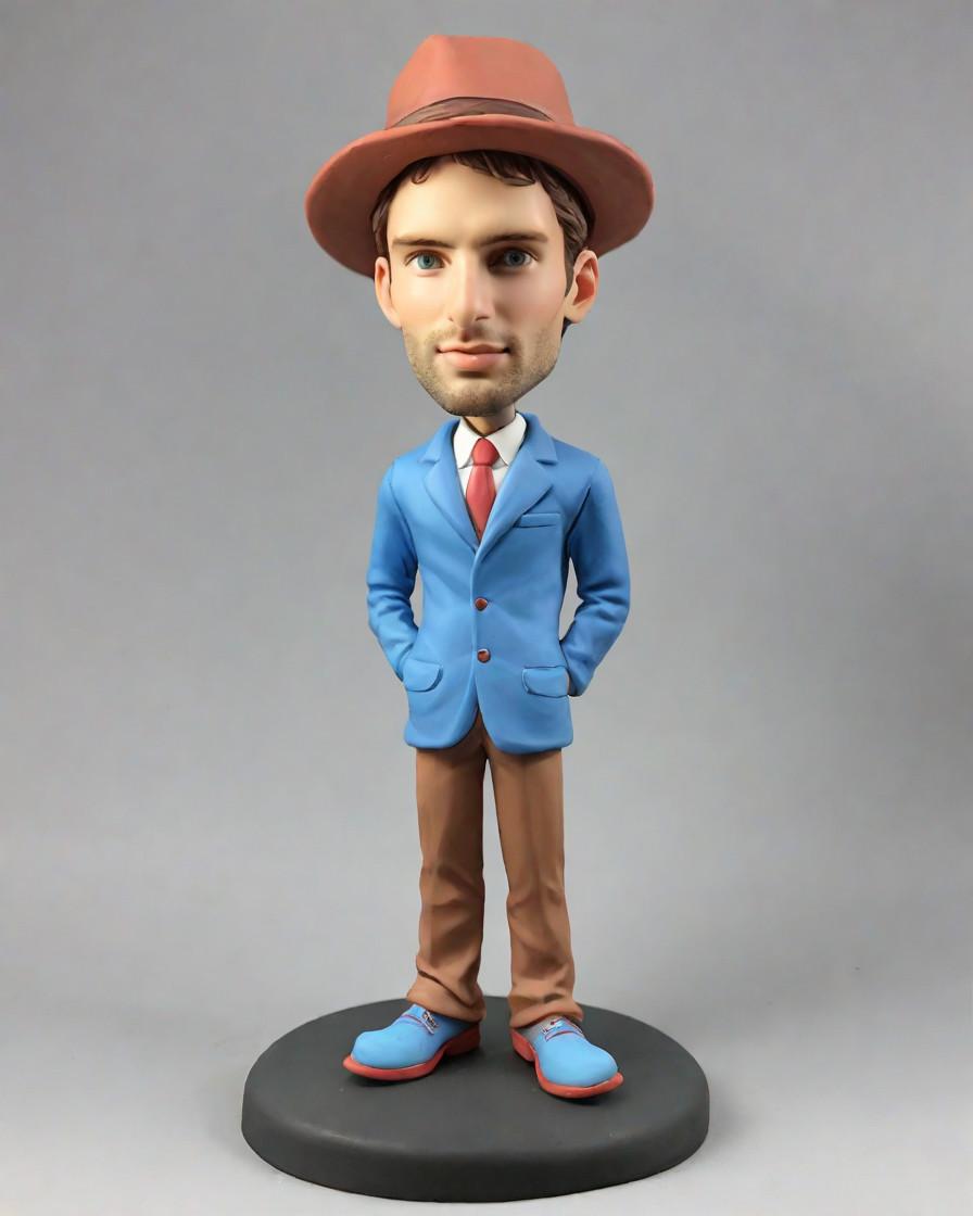 The Ultimate Graduation Day Surprise: A Mini-Me Bachelor Bobblehead,He Graduated, Now He's Rocking a Custom Bobblehead on His Desk!