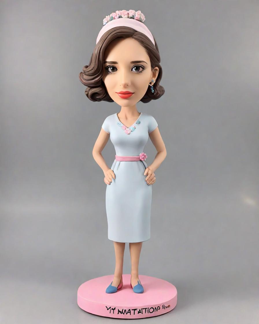 Nursing with a Smile: My Mini-Me Bobblehead Journey,She's the Heart of the Hospital: A Personalized Bobblehead for the Ultimate Nurse Gift
