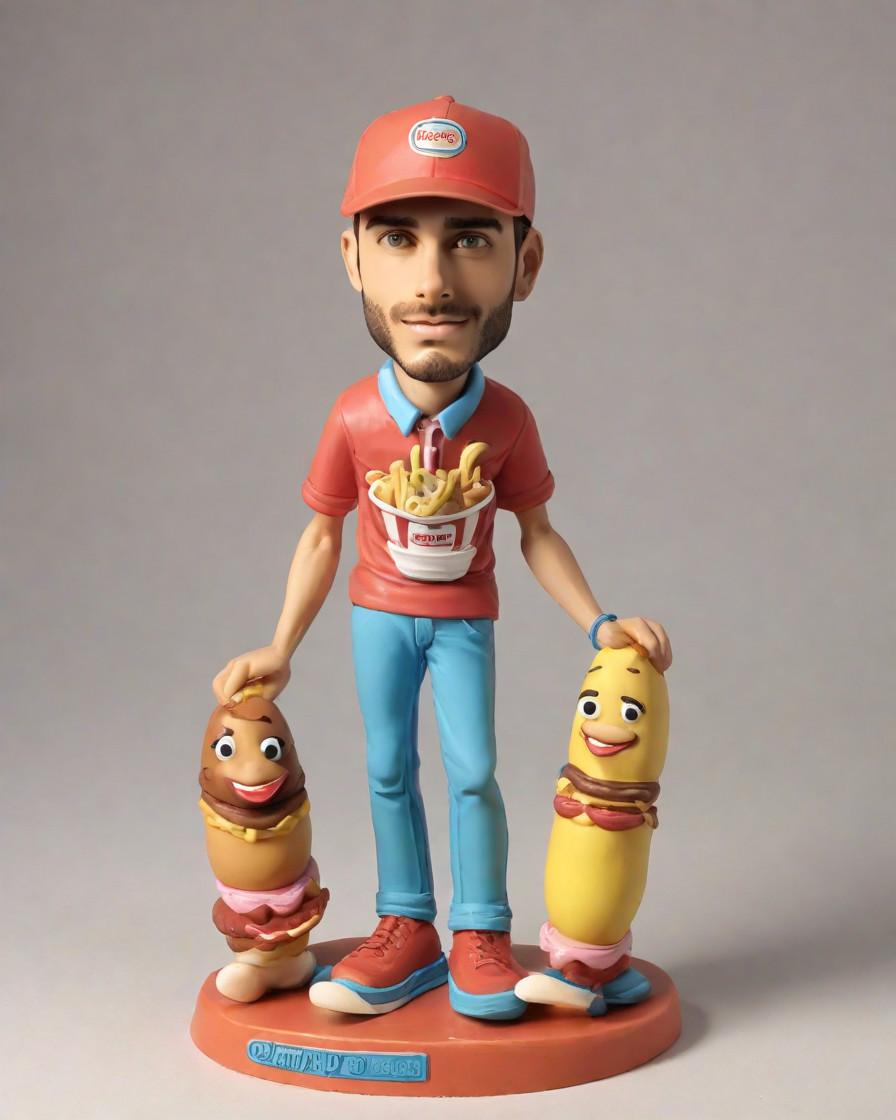 Trend Alert: The Walking Hot Dog Bobblehead Takes Over Sports Events,He's the Hot Dog, and the Fans are Loving It! A Mascot's Unique Fan Experience