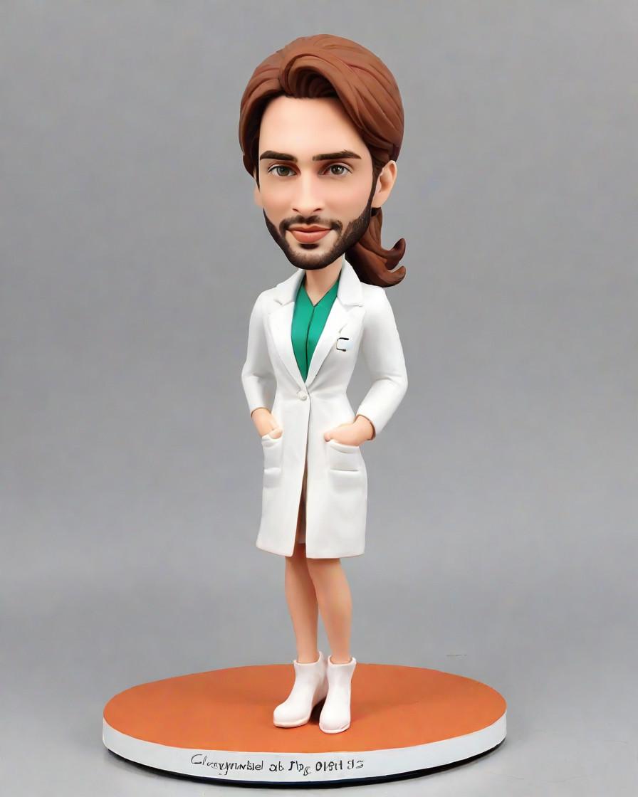 Breaking Stereotypes: A Fashion Journalist's Take on Male Nurses in Bobblehead Form,Healing with a Smile: My Day as a Male Nurse in a Bobblehead Outfit