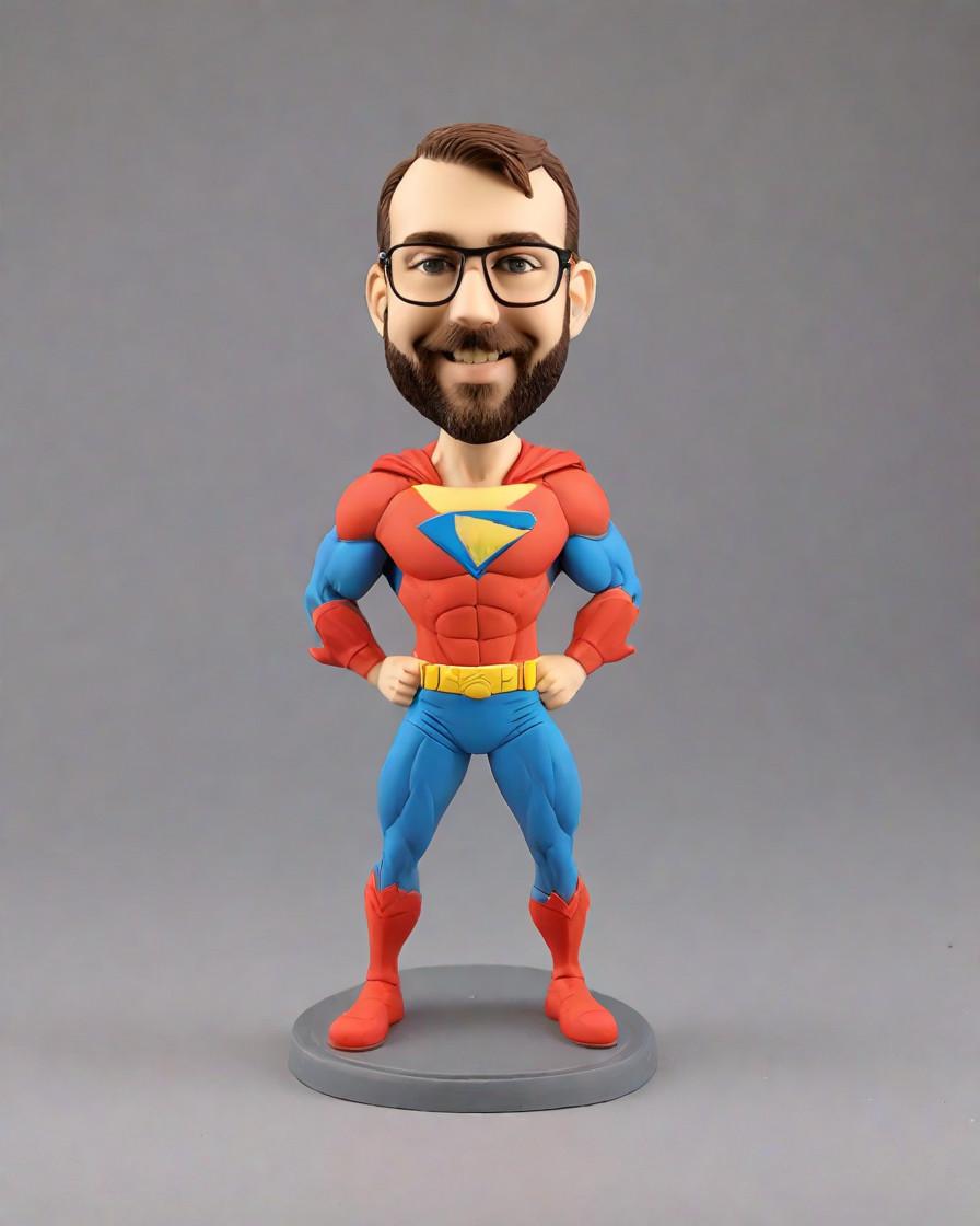 Unleashing Your Inner Hero: Personalized Superhero Bobbleheads for the Everyday Crusader,He's Got the Moves Like a Superhero: A Dad's Birthday Surprise Turned Epic