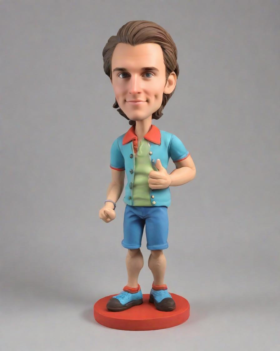 The Ultimate Anniversary Surprise: A Custom Bobblehead Proposing on One Knee,He Bended Knee, Now It's Time for a Mini-Me: A Unique Anniversary Gift Story