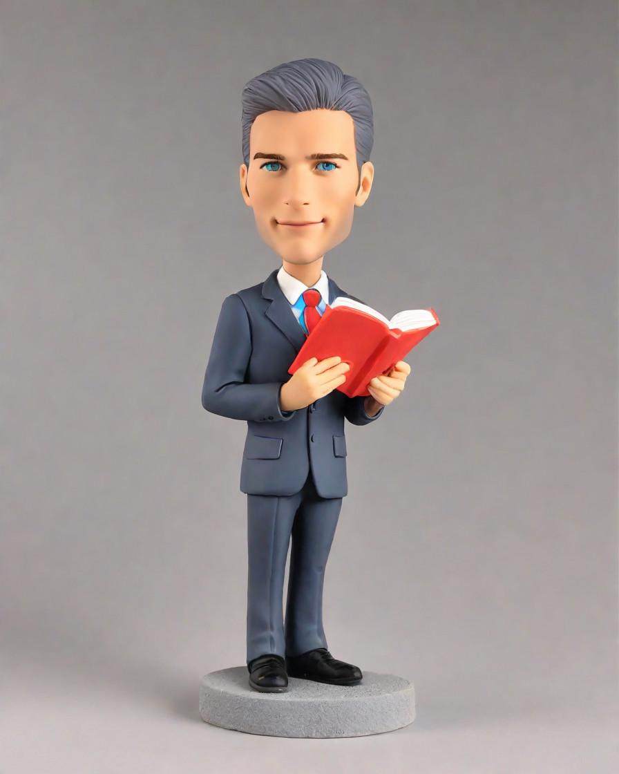When Justice Meets Creativity: Unboxing My Lawyer's Custom Bobblehead,He's Got the Book, Now He's Got the Bobble: A Lawyer's Unique Desk Companion