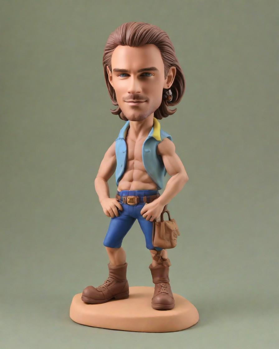 The Gift That's Wilder Than He Is: A Personalized Bobblehead for the Ultimate Adventurer,He's the Life of the Party: Unboxing My Custom Mini-Me Bobblehead Adventure Outfit