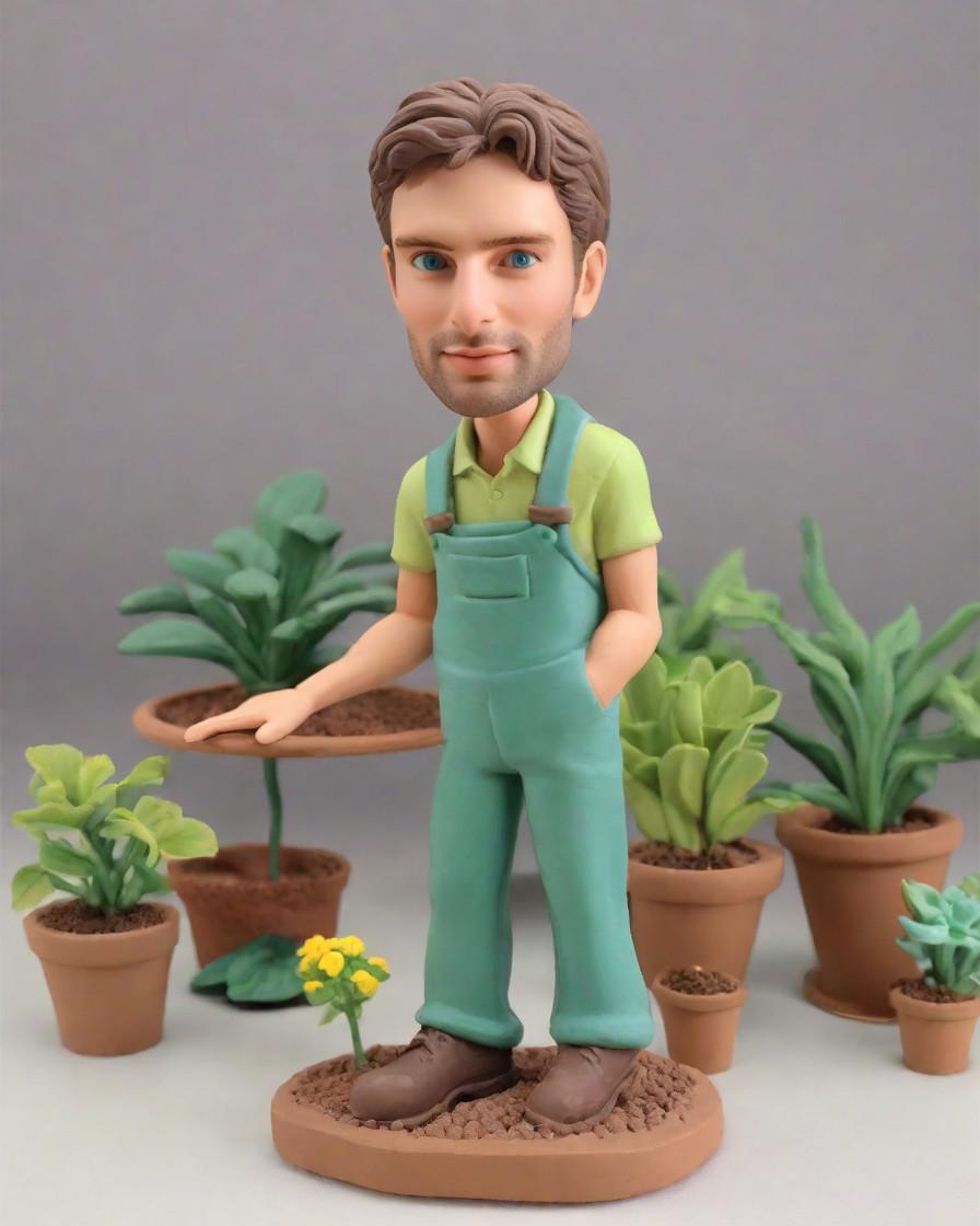 The Ultimate Green Thumb's Delight: Custom Bobbleheads for Gardening Aficionados,My Secret Garden Helper: Unboxing a Personalized Mini-Me Figurine
