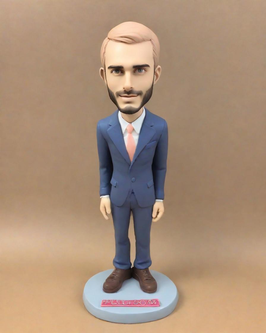 My Boss Just Became a Bobblehead! A Fan's Take on the Ultimate Personalized Gift,Celebrating Success in Style: A Personalized Mini-Me for the Office MVP