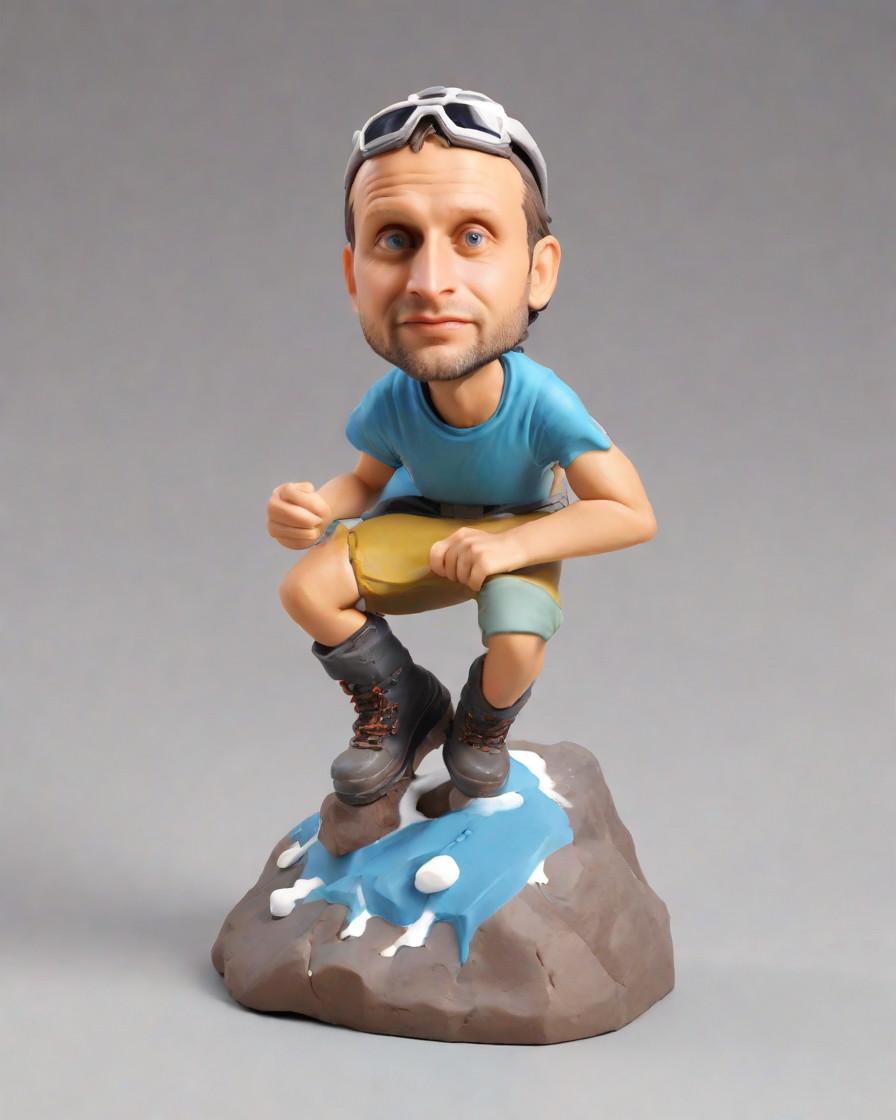 A Rock Climber's Dream: Custom Figurines for the Ultimate Adventure Gear,My Epic Mountain Climb: A Personalized Bobblehead Keeps Me Company
