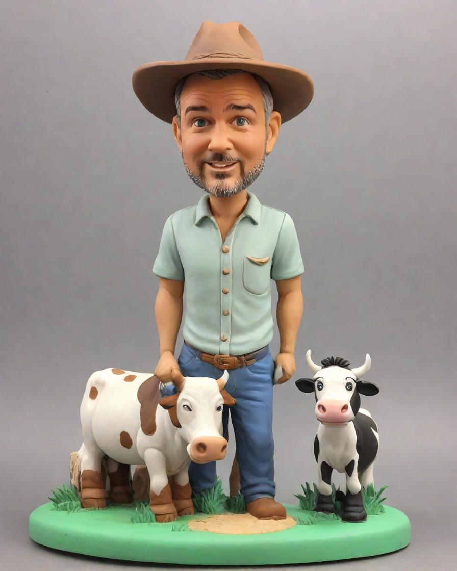 Trend Alert: Custom Bobbleheads Revamp Traditional Gifting,My Mini-Me in a Farmer's Outfit: A Heartfelt Gift Story