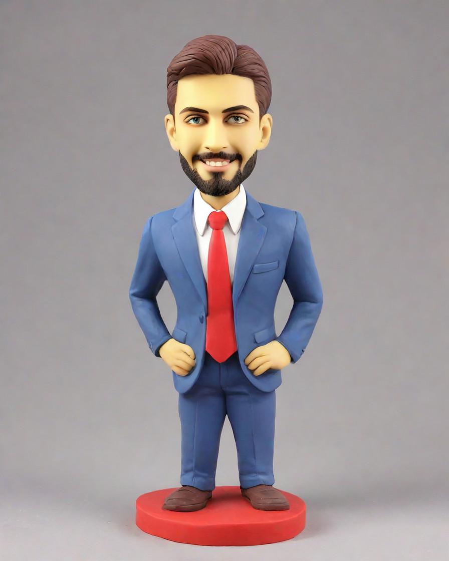 The Red Tie Revolution: How a Bobblehead Turned the Corporate World Upside Down,My Mini-Me Moment: A Personalized Bobblehead That Stole the Show at the Executive Gala
