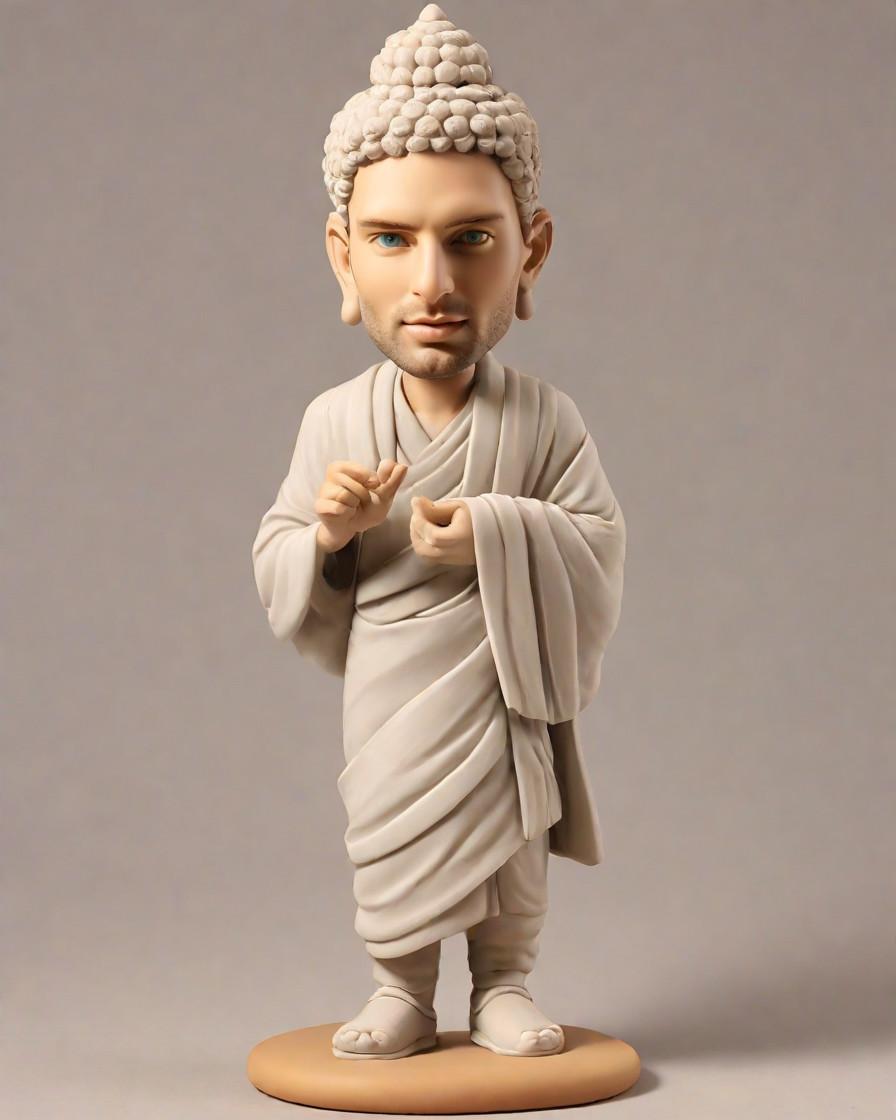 The Ultimate Custom Gift: A Bobblehead That Strikes a Pose,Meditation Meets Bobble: My Mini-Me in the Lotus Pose