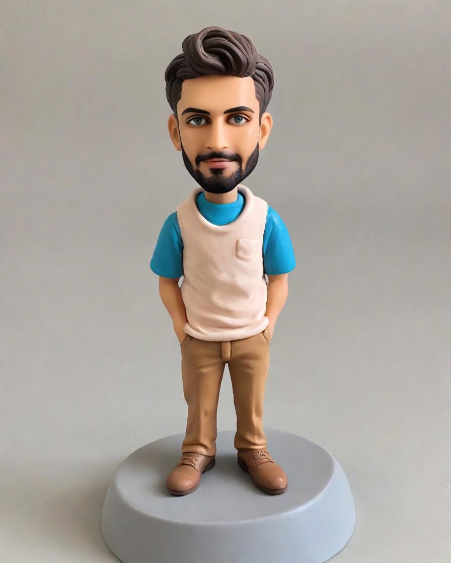Trend Alert: Cool Dads are Rocking Custom Bobbleheads – A Fashion Statement for Father's Day,He's Not Just Dad, He's the Coolest: A Son's Surprise for Father's Day