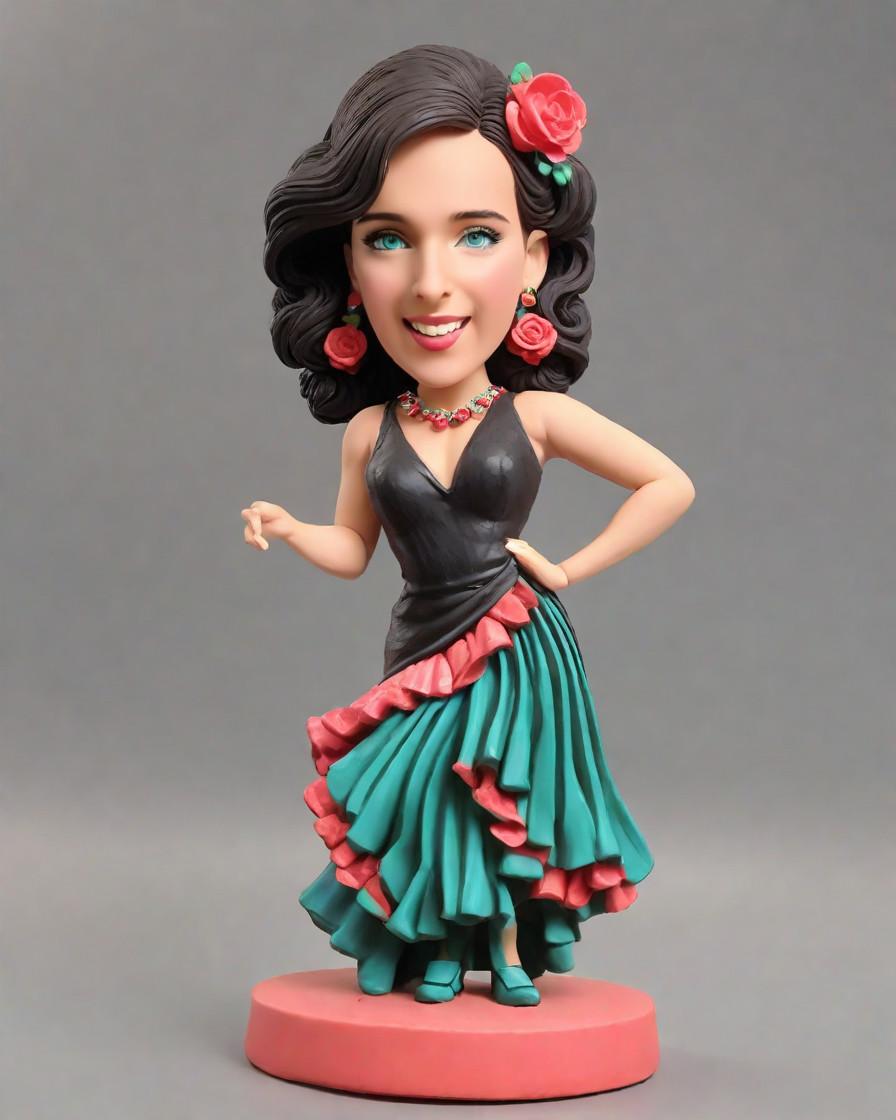 A Passion for Flamenco and Personalization: My Journey with a Mini-Me Bobblehead,She Danced Her Way Into My Heart: A Personalized Bobblehead Gift That Sparked Romance