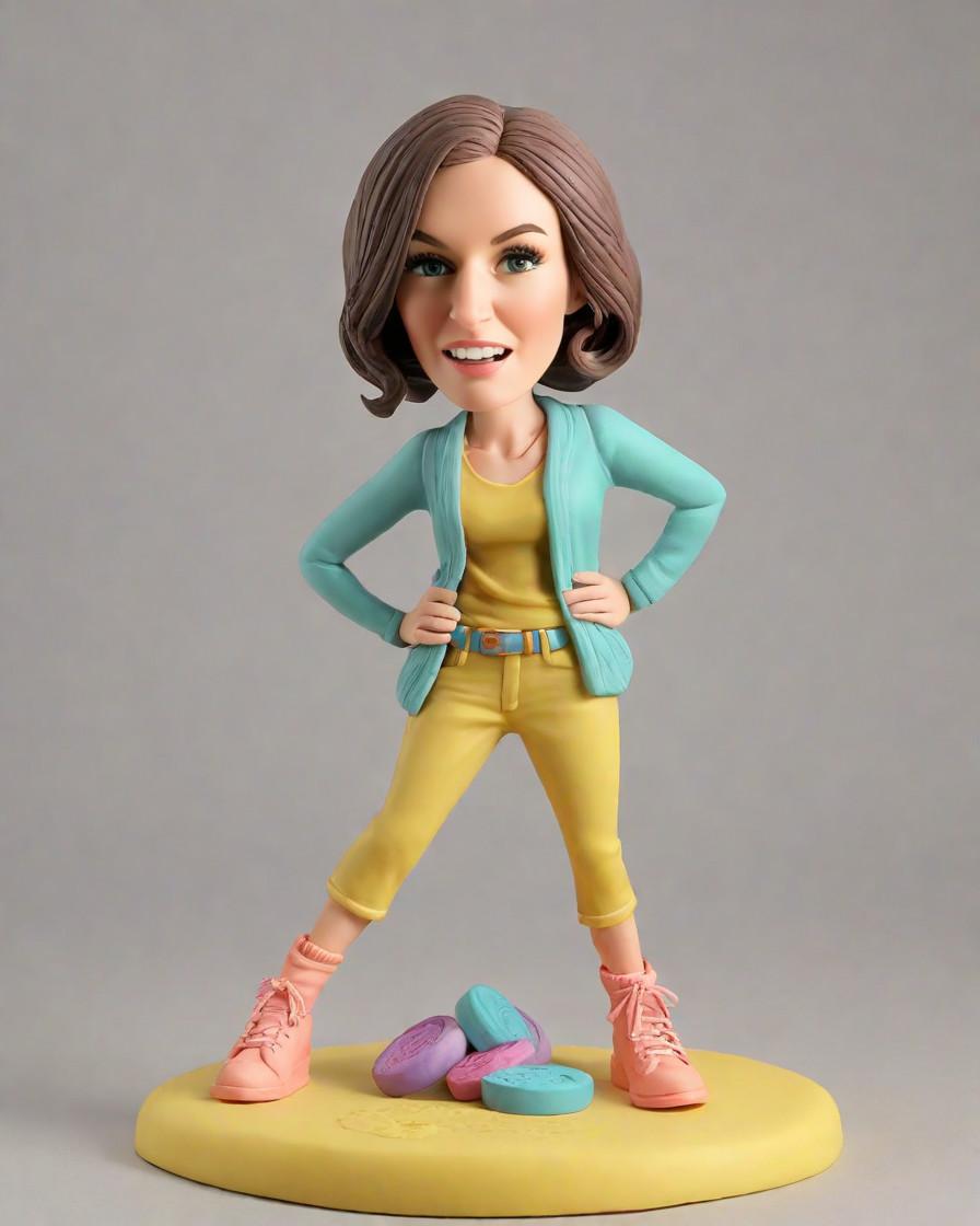Casual Elegance Uncovered: A Journalist's Discovery of the Cardigan Bobblehead Trend,Casual Outfits, Elevated: My Mini-Me Figurine's Cardigan Adventure