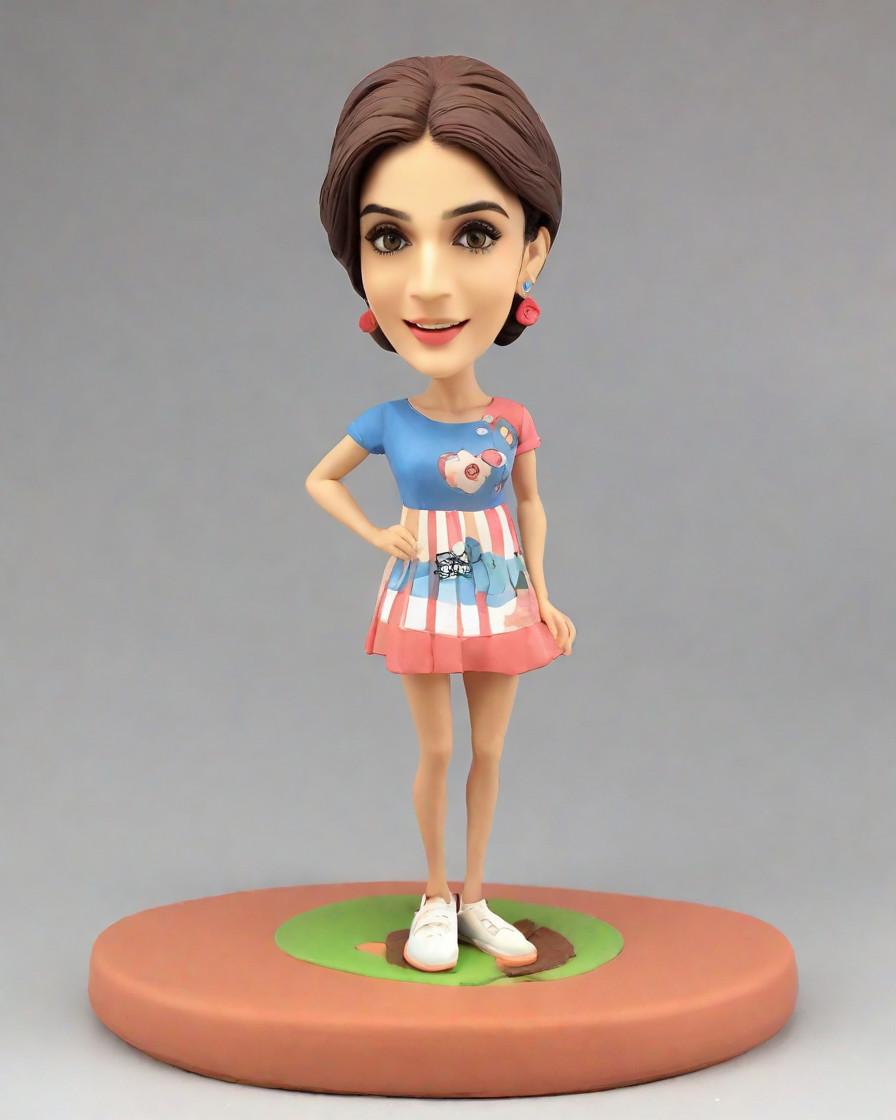 The Bobblehead Enthusiast's Dream: Crafting a Whimsical Forest Figurine,My Magical Bobblehead: A Personalized Fantasy Forest Tale