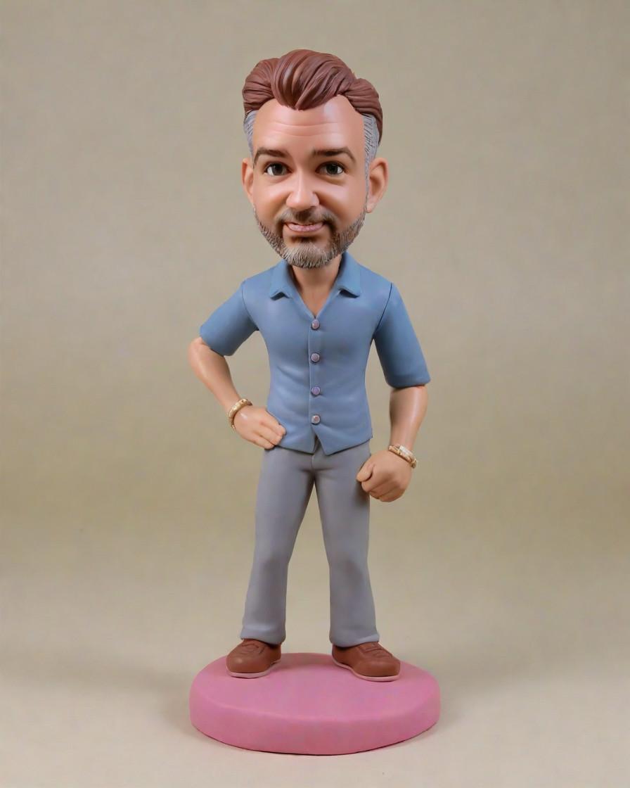 The Ultimate Fitness Fan's Dream: My Mini-Me Bobblehead Adventure,Unboxing My Personalized Fitness Bobblehead: A Real-Life Pumped Up Man's Story