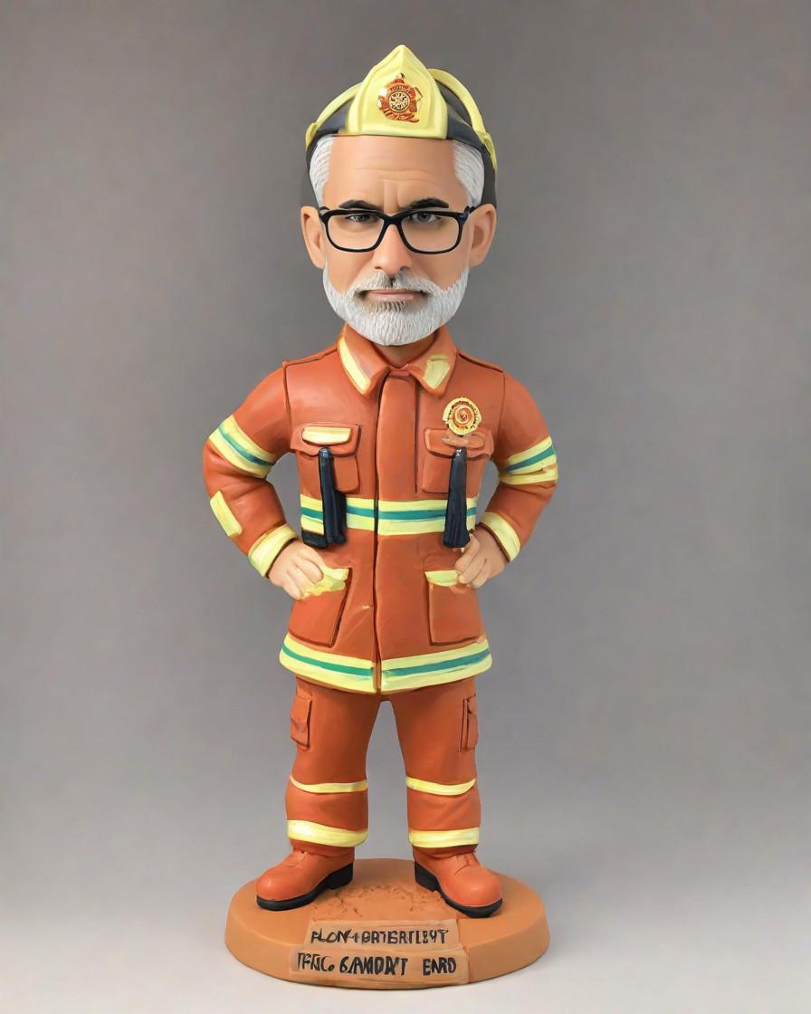 Sparking Joy with Firefighter Figurines: A Unique Gift for the Hero in Your Life,He's Got the Moves Like Jagger, and He's Saving Lives: A Firefighter's Bobblehead Adventure