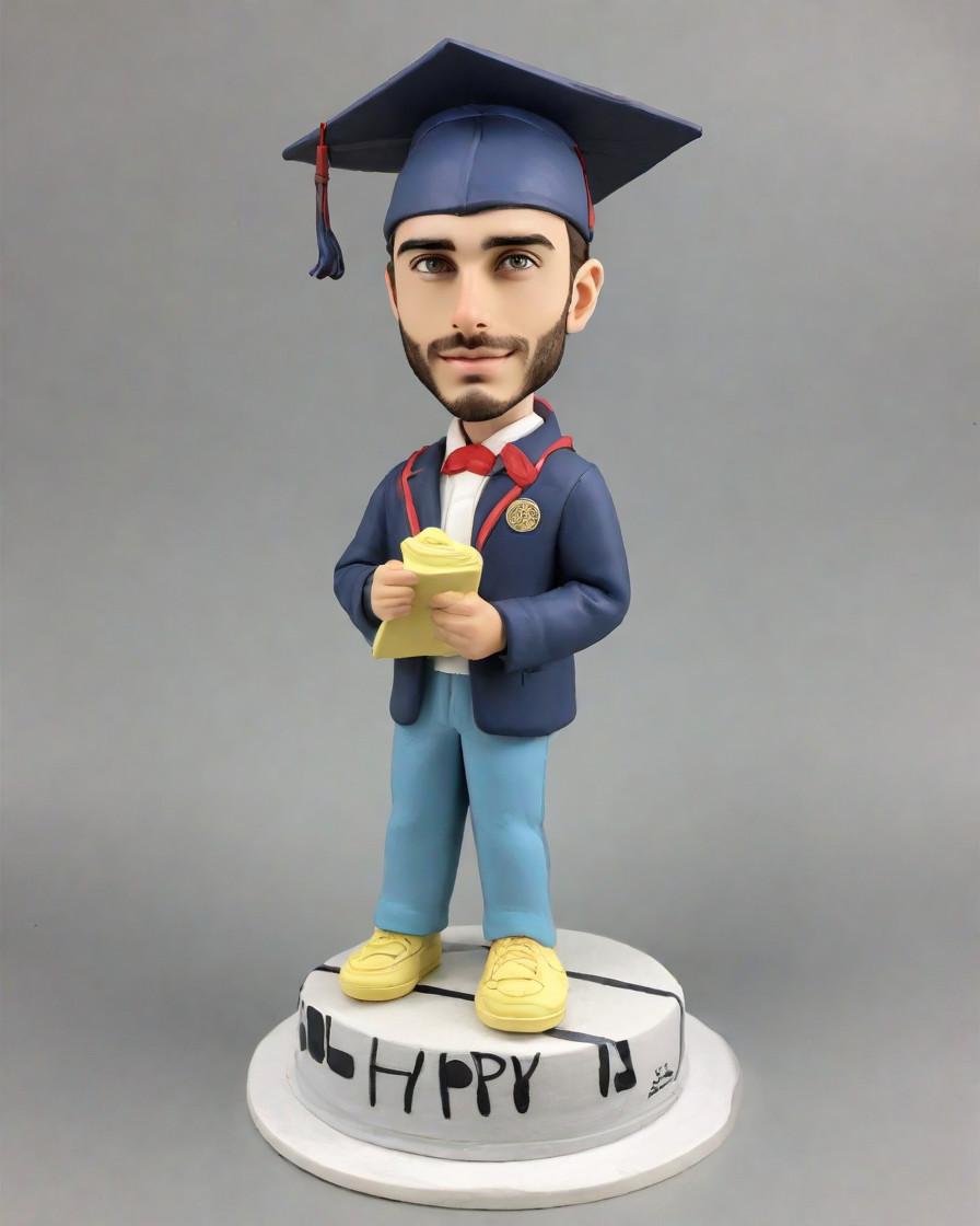 Breaking the Mold: How a Casual Bobblehead Became the Coolest Graduation Gift,He's Got the World in His Hands: A Grad's Custom Bobblehead Adventure