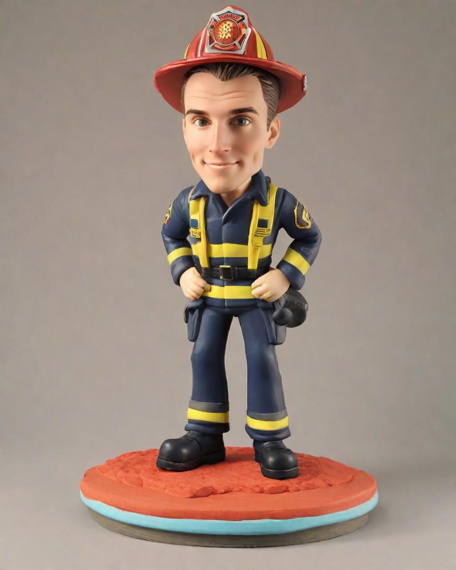 Spotlight on Creativity: Firefighters' Bobbleheads - A New Trend in Personalized Figurines,My Hero, My Bobblehead: A Firefighter's Unique Tribute
