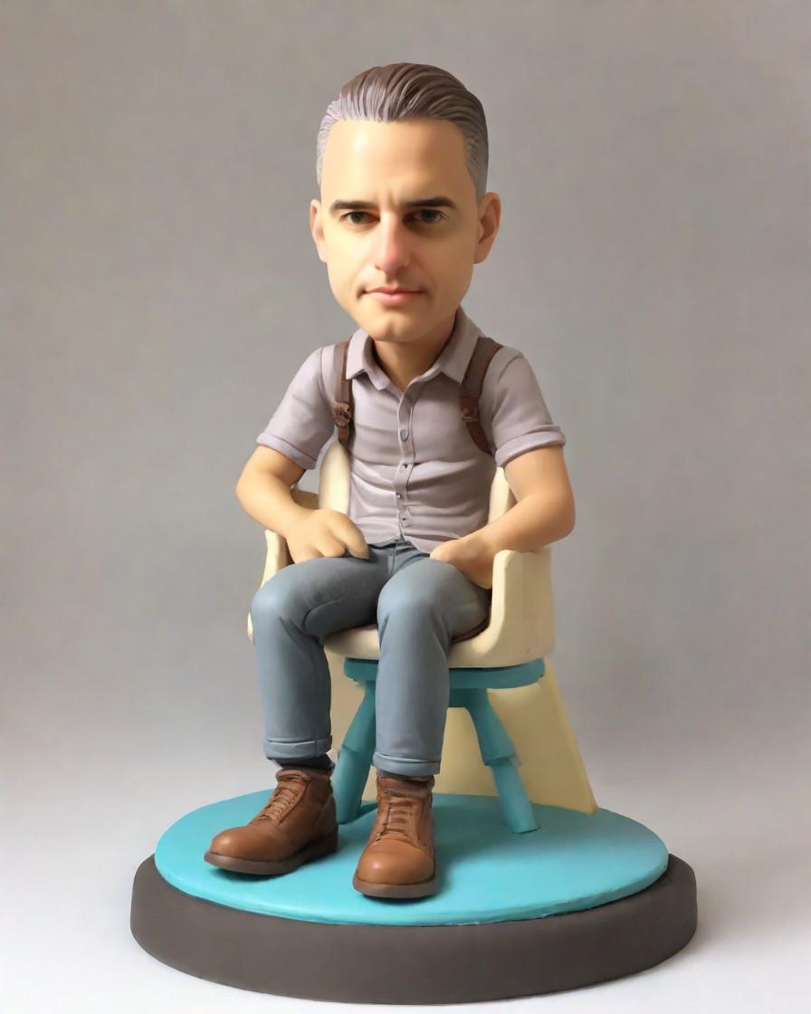 A Dad's Day Dream: The Mini-Me Figurine That's More Than Just a Gift,He's the Star of His Own Show: Unboxing the Personalized Dad Figurine
