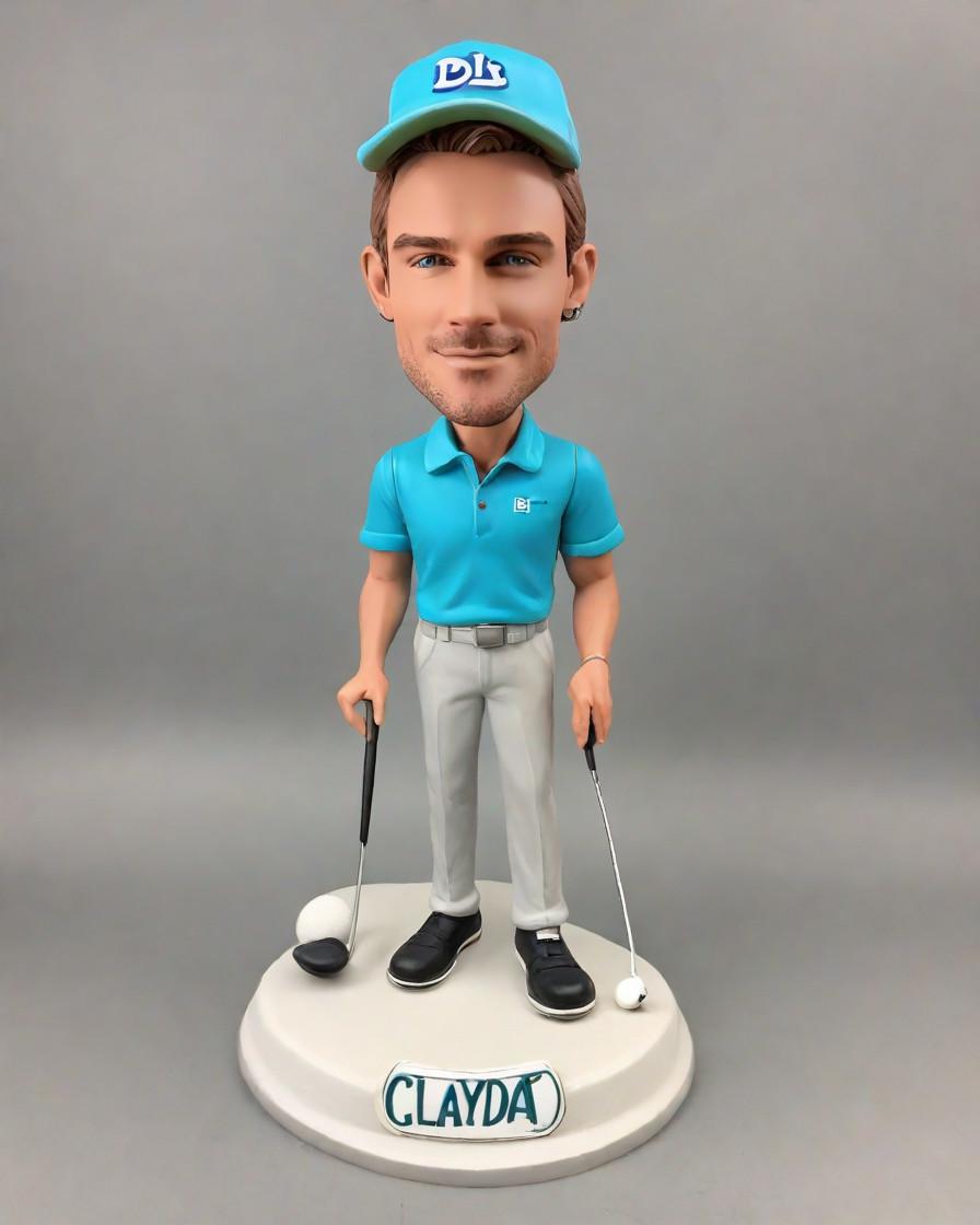 The Golfer's Dream: Unboxing My Custom Bobblehead, a Hole-in-One for Personalized Gifts!,From Fairway to Fandom: A Golf Lover's Social Media Tribute with a Mini-Me