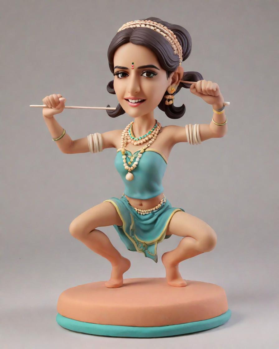 Bending Grace: The Yoga Instructor's Mini-Me Figurine,My Personal Yoga Journey in Miniature: A Bobblehead Tale
