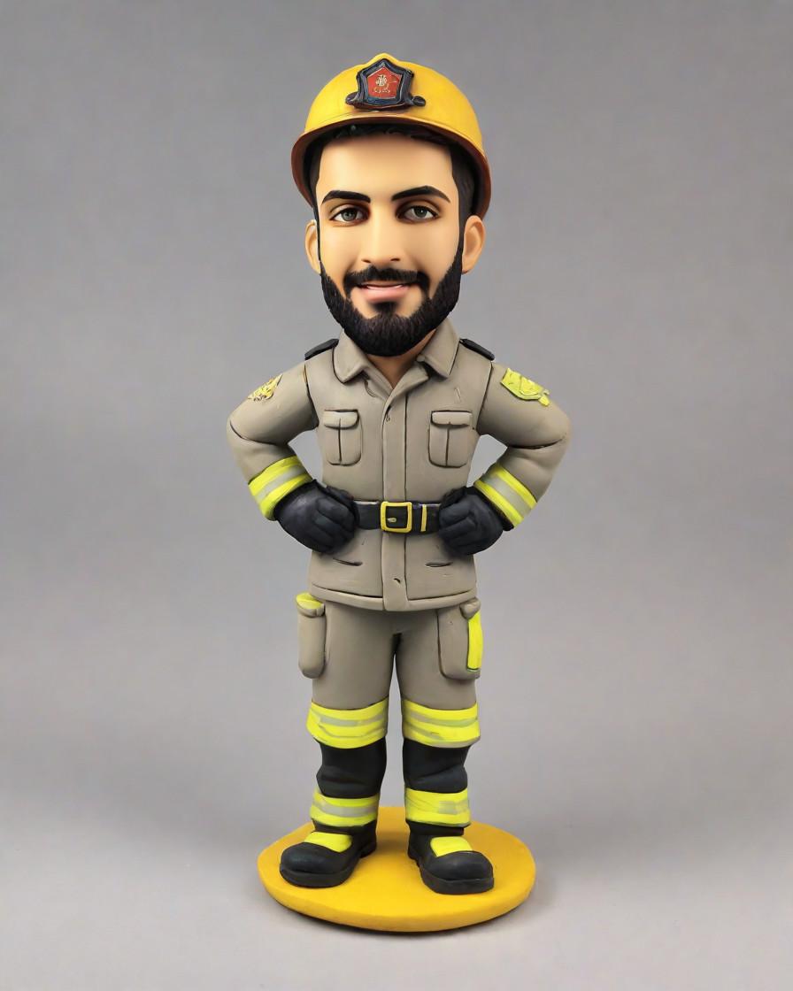 From Firehouse to Home: A Firefighter's Heartfelt Bobblehead Gift,He's Got the Heat, She's Got the Gift: A Firefighter's Girlfriend Shares Her Unique Bobblehead Surprise