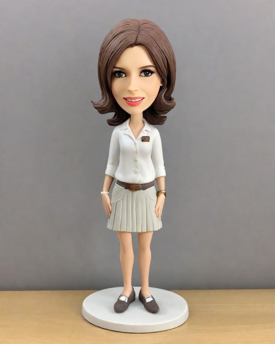 The Trendy Teacher's Secret: How a Bobblehead Keeps the Class Engaged,She's Not Just a Teacher, She's a Bobblehead Star!
