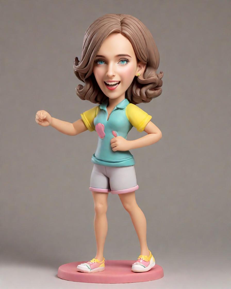 Spotlight on Pop Culture: The Bobblehead Phenomenon Sweeping the Fashion Scene,She's Got the Moves: A Day in the Life of a Humorous Bobblehead Enthusiast