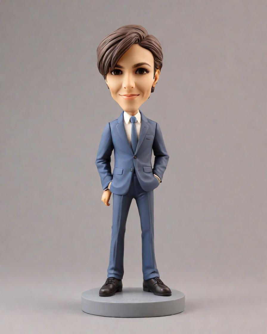 Discovering the Art of Personalized Bobbleheads: A Fashion Blogger's Unique Find,Unveiling My Personalized Bobblehead: A Modern Business Woman's Statement Piece