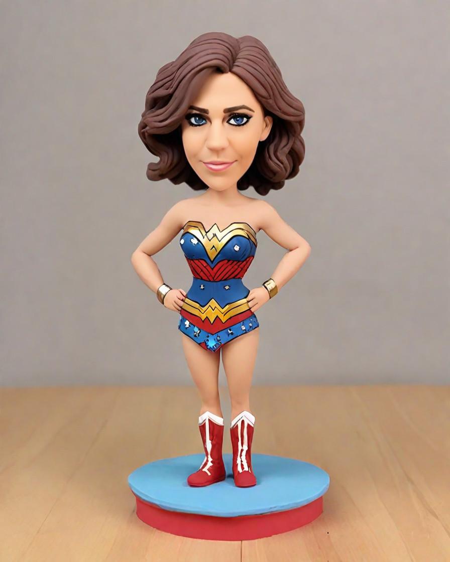 From Cape to Bobble: How a Wonder Woman Costume Transformed My Valentine's Day,She's Not Just a Superhero, She's My Valentine: A Personalized Figurine Love Story