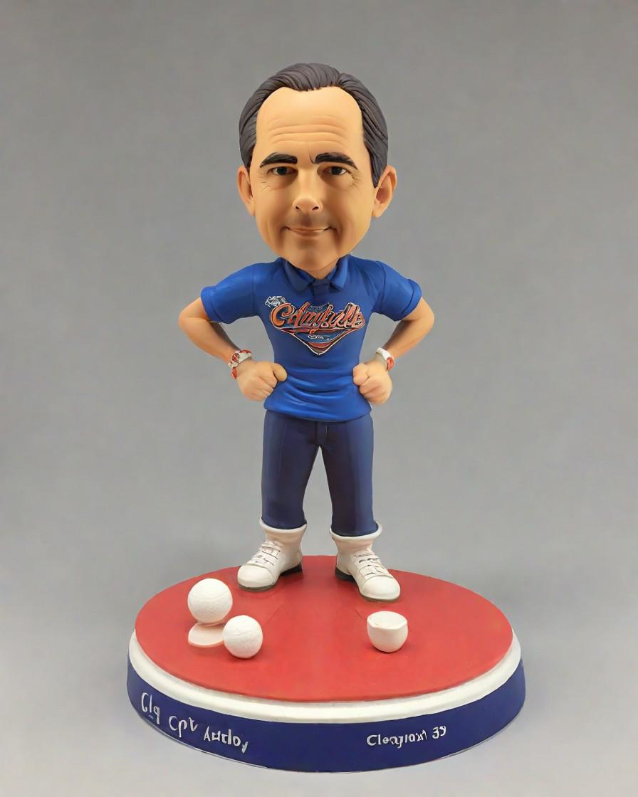 Discovering the Trend: When Casual Outfits Meet Bobblehead Chic - A Fashion Blogger's Take,He's Not Just a Pea in a Pod: A Dad's Unique Blue T-Shirt Bobblehead Story
