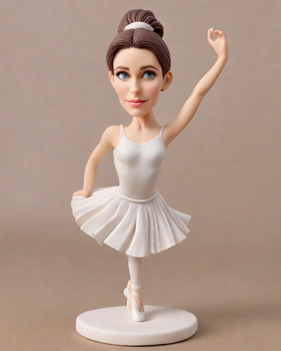Spotlight on Personalization: Unveiling the Custom Mini-Me Bobblehead Ballet Star,My Mini-Me Takes the Stage: A Ballerina's Journey in Ballet Attire
