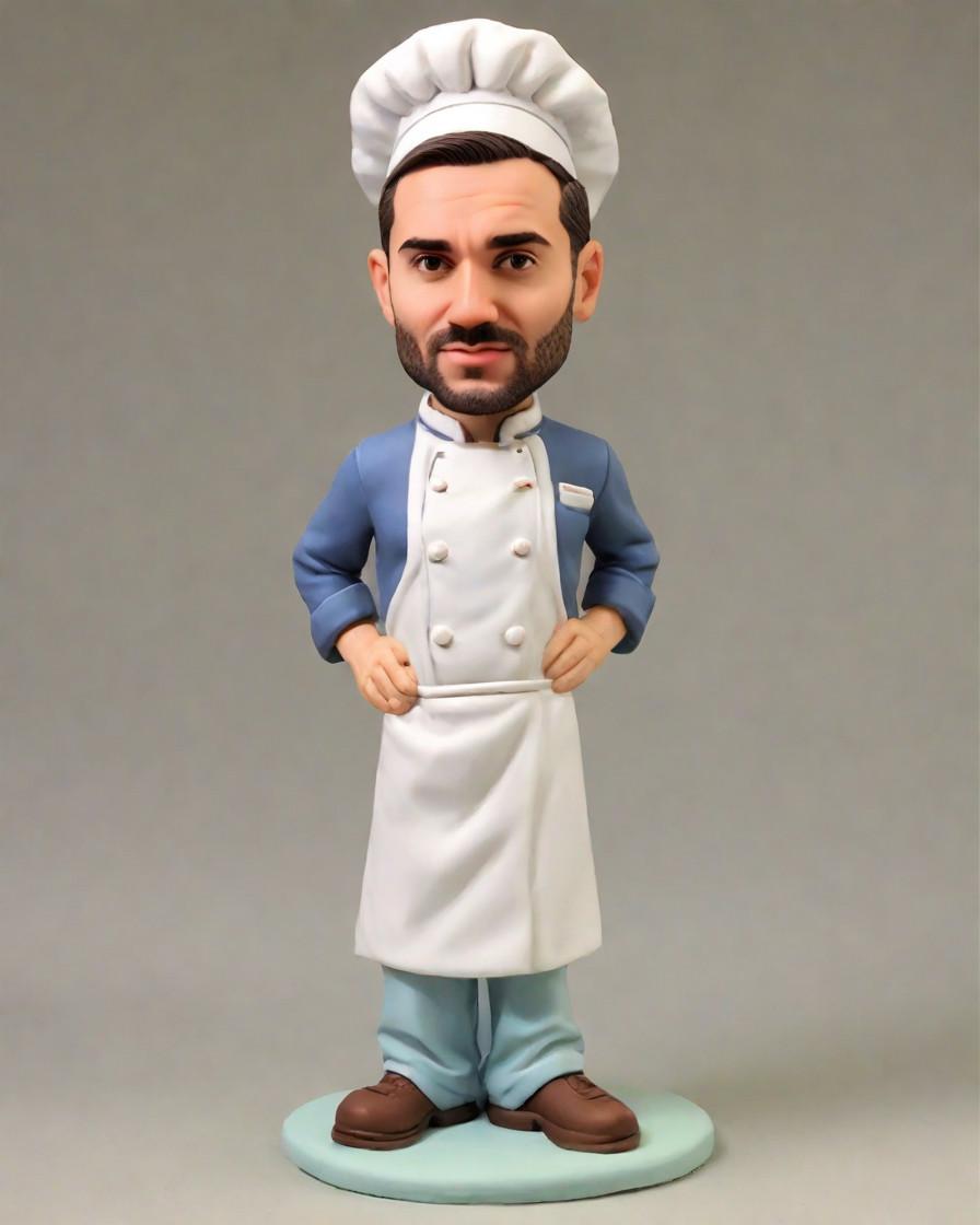 Sizzling on Social Media: The Chef's Bobblehead Craze Among Gourmets,From Kitchen to Keepsake: A Chef's Mini-Me for the Ultimate Fan