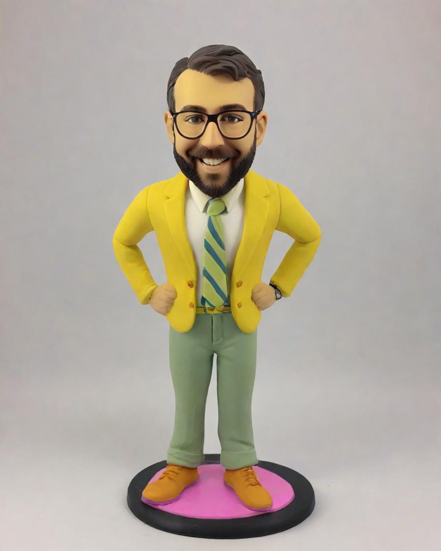 Trend Alert: Executive Bobbleheads, The New Must-Have for the C-Suite Wardrobe,From the Desk to the Shelf: A CEO's Personalized Mini-Me Takes Center Stage