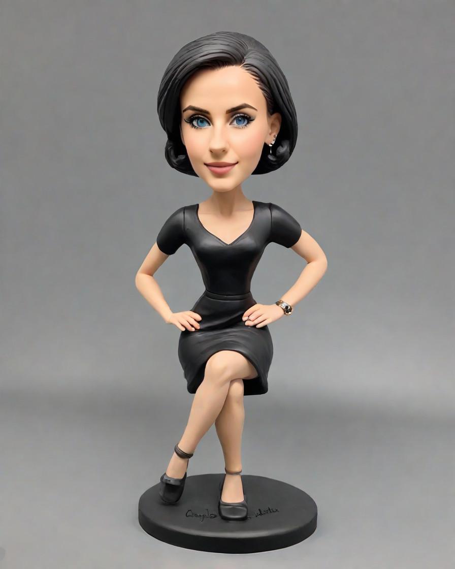 From the Desk of a Business Powerhouse: A Bobblehead That Speaks Volumes,She's Crushing It! A CEO's Personalized Bobblehead in Her Signature Style