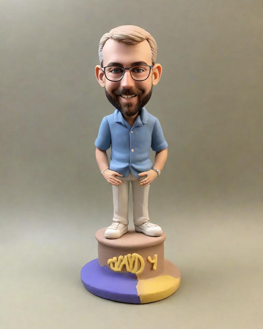 Spotlight on Dad: A Fashionable Figurine That Tells His Story,Dad's Day Delight: A Custom Bobblehead That's More Than Just a Keepsake