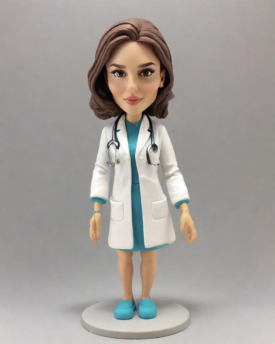 Daring Heights: A Doctor's Bobblehead Takes on the Skies,A Doctor's Wild Ride: Unboxing My Custom Bobblehead Gift