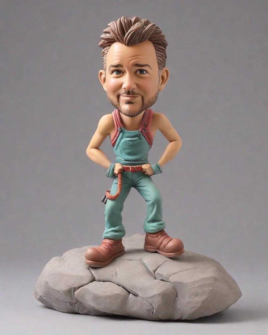 Scaling New Heights in Personalized Gifts: A Reporter's Discovery of Mini-Me Bobbleheads,Climbing High and Personalizing Gifts: A Rock Climber's Social Media Story
