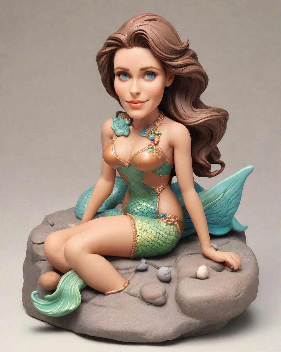 A Tail of Personalization: The Mini-Me Figurine That Swam into My Heart,Mermaid Vibes: My Bobblehead Collection Just Got a Seductive New Member!