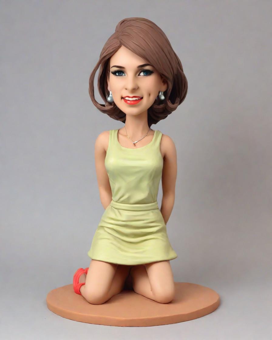 The Ultimate Casual Outfit Upgrade: Personalized Bobbleheads for the Street Style Enthusiast,She Turned Heads in Blue Jeans and a Bobblehead Mini-Me: A Casual Chic's Social Media Takeover