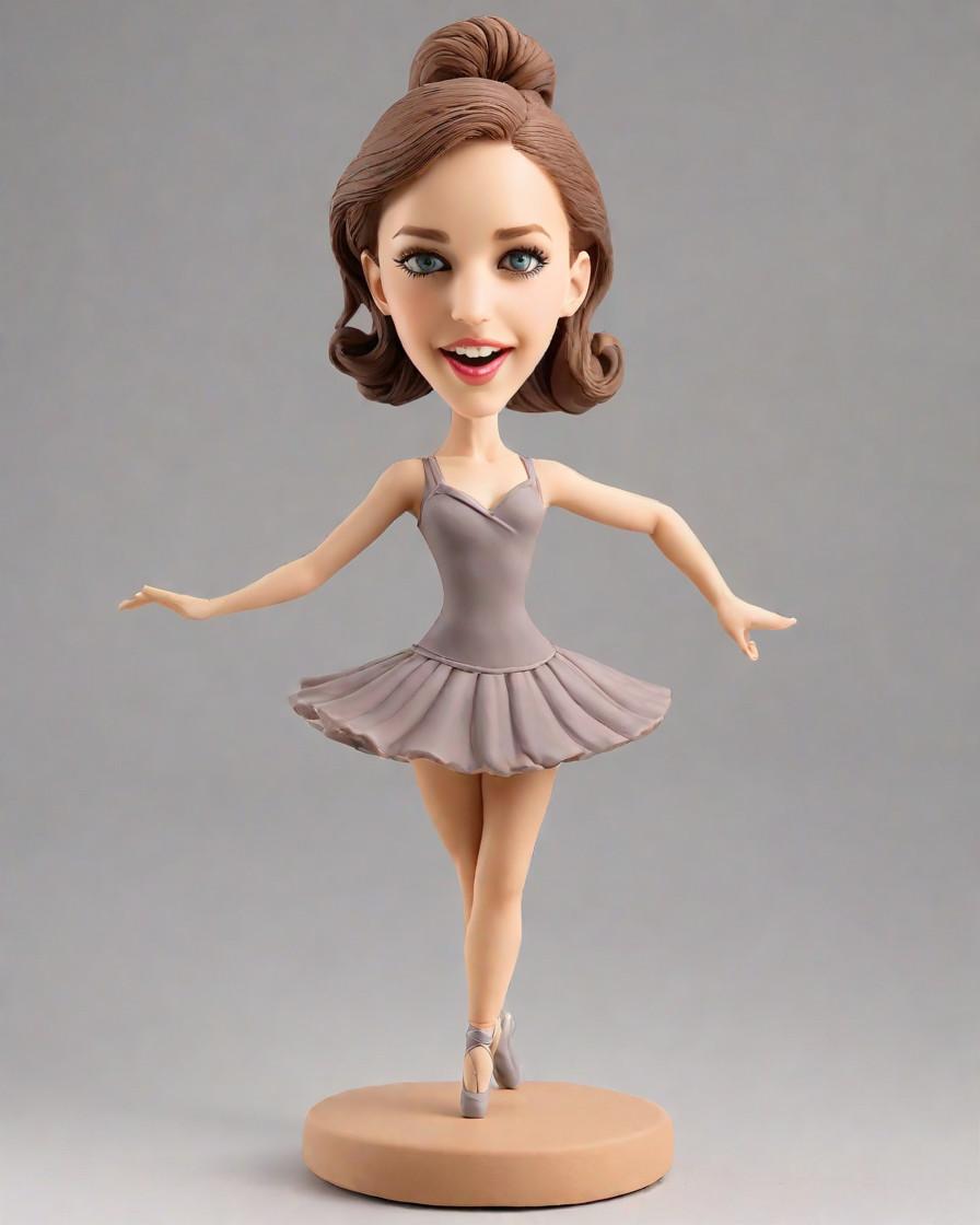 Customized Sports/Hobby statue , Fitness training,Female Graceful Ballet Dancer Performing Fouetté Turns