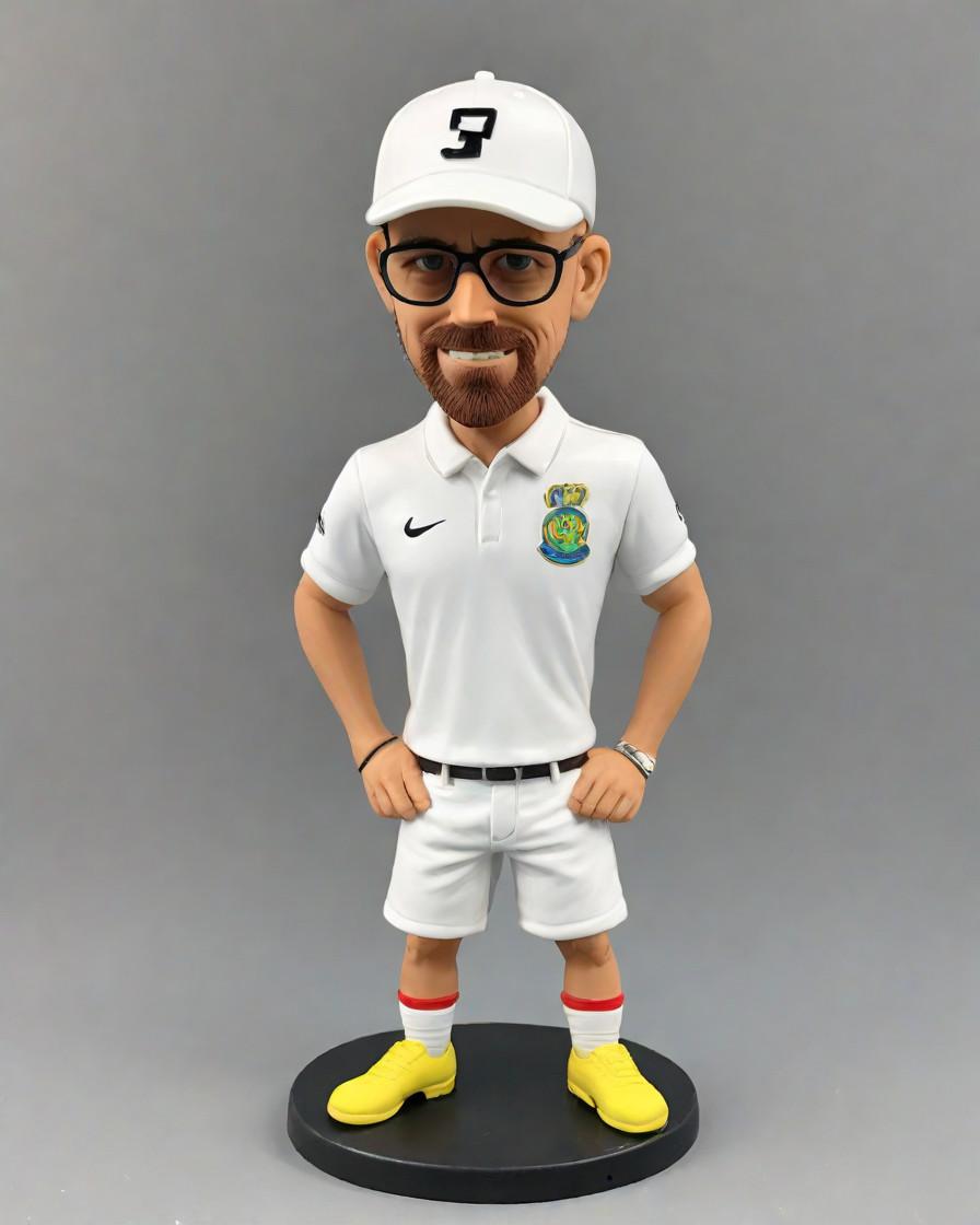 Fashion Meets Fandom: Unveiling the Trendy Bobblehead Craze Amongst Men,He's Got Swagger: My Dad's Casual Outfit Turned into a Mini-Me Figurine