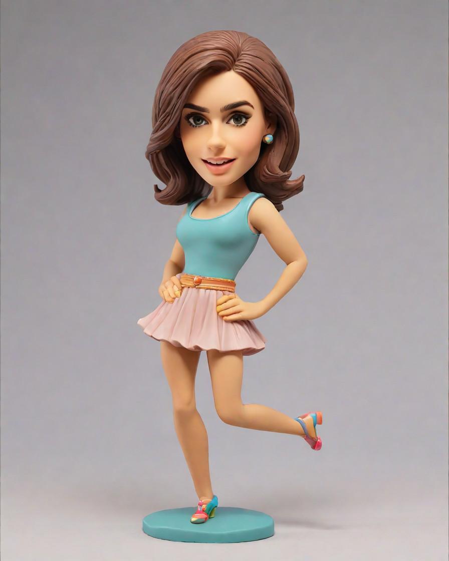 The Unstoppable Joy of a Pink Skirt-Clad Dancer: A Custom Bobblehead Story,She's Dancing Her Way Into Our Hearts: A Social Media Star's Mini-Me Reveal