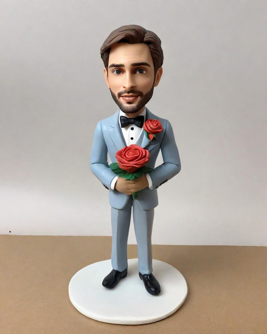 Discovering the Art of Gifting: A Tuxedo-Clad Mini-Me,He Proposed with a Mini-Me Figurine and She Said Yes!