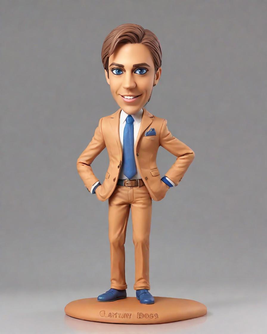 The CEO's Secret Weapon: Custom Bobbleheads for Business Success,From Boardroom to Bobble: A Businessman's Unique Desk Accessory