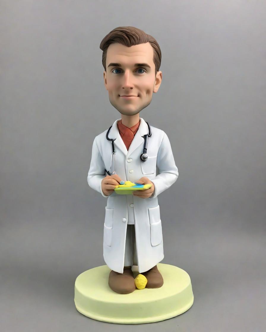 From the Desk of a Medical Marvel: My Personalized Bobblehead Journey,A Day in the Life of a Doctor: How a Mini-Me Figurine Brought Joy to the Clinic