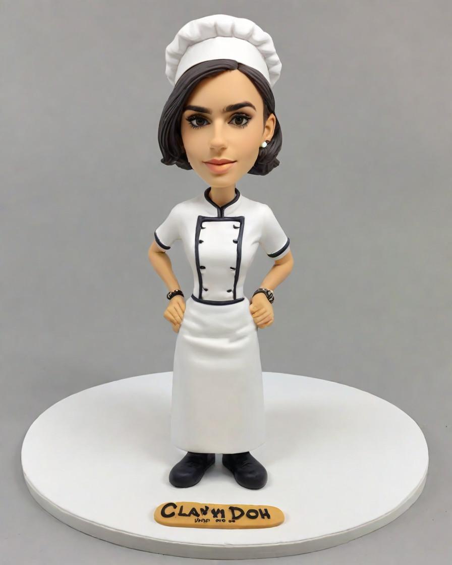 Culinary Creativity Captured: A Bobblehead Tribute to the Art of Baking,She Baked a Masterpiece, Now Her Mini-Me Takes the Cake!